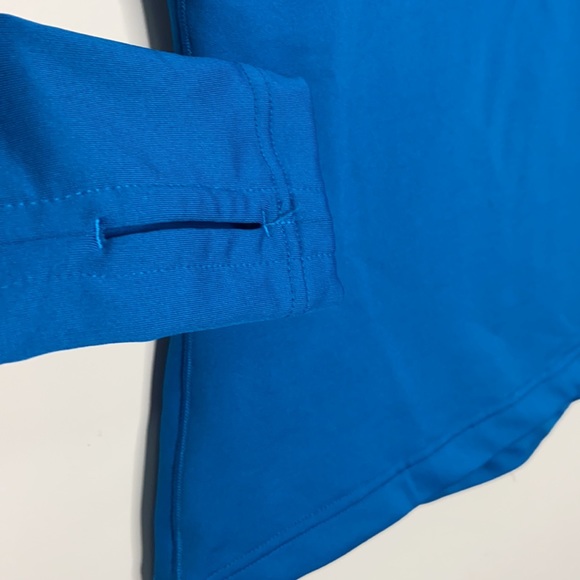 Adidas Blue Climawarm Noel Long Sleeve Top with Hood - Picture 8 of 14